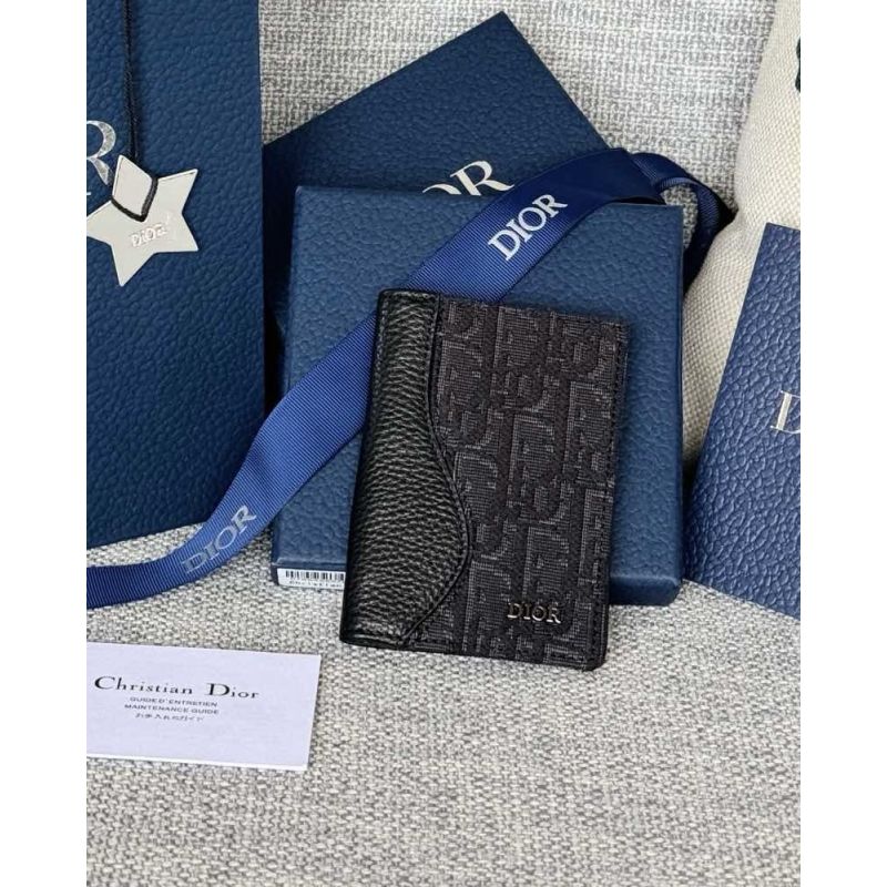 Dior Vertical Bifold Card Holder 