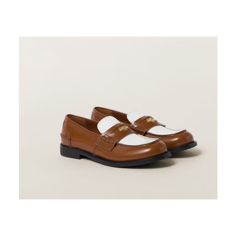Miu Miu leather loafers