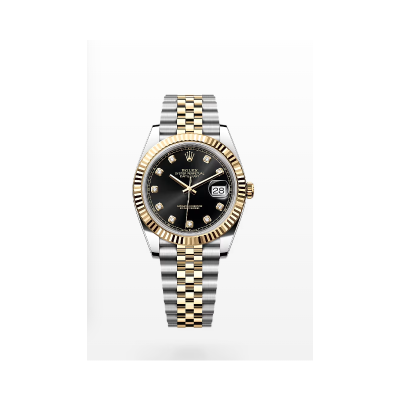 Rolex Lady Datejust 28mm, 31mm, Oystersteel, Diamonds , 18k yellow gold