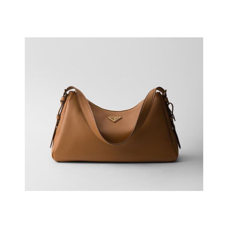 Prada Aimée large leather shoulder bag