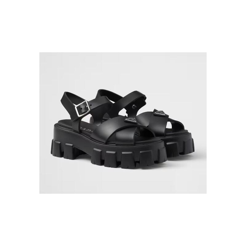 Prada Rubber Monolith sandals, 35-41