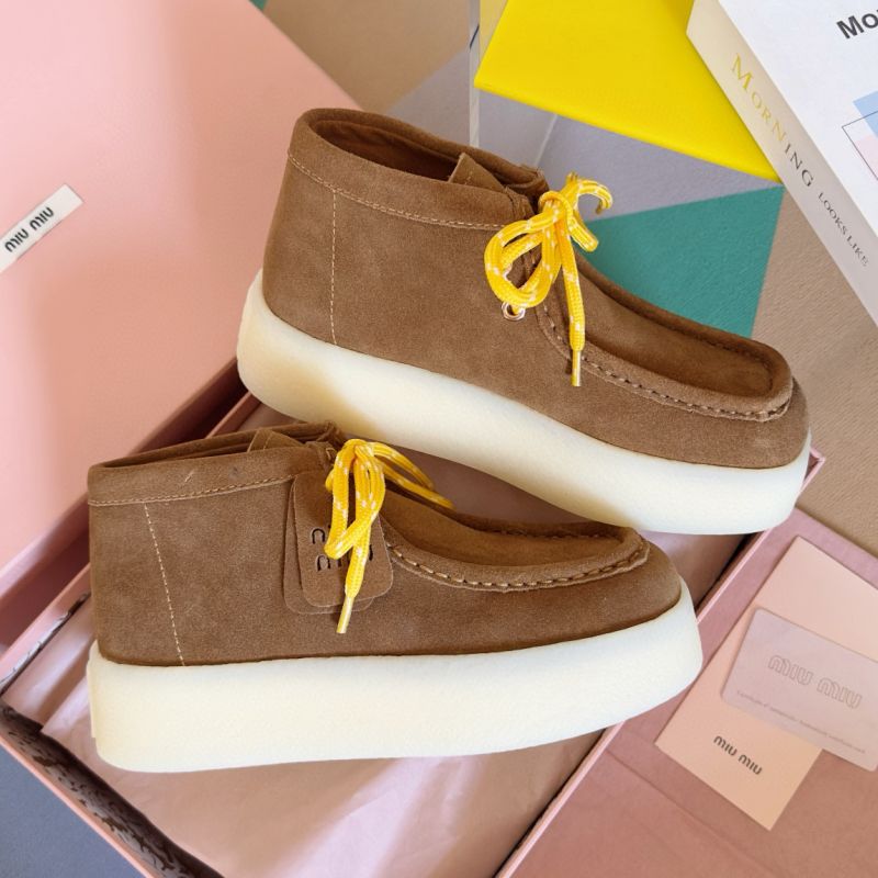 Miu Miu Suede High top Shoes