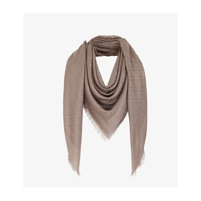 Fendi Silk and Wool FF Shawl