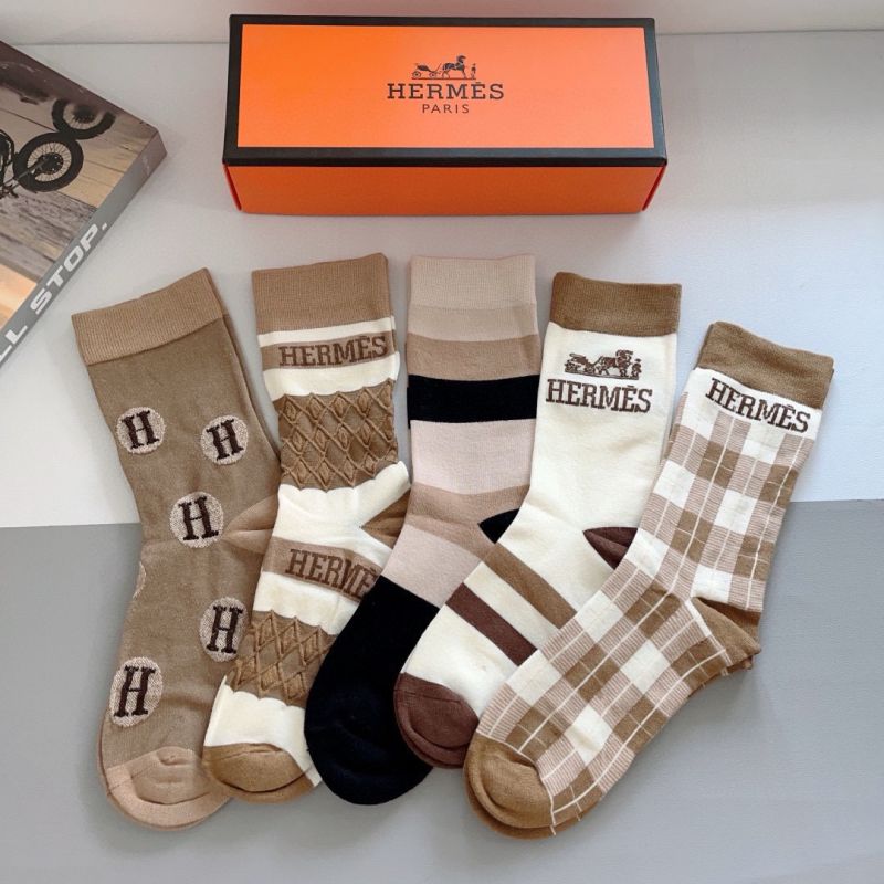 Hermes socks ( 5 pairs ) 