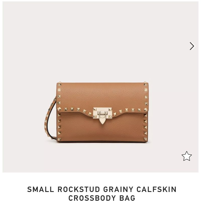 Small Rockstud Grainy Calfskin Crosbody Bag 