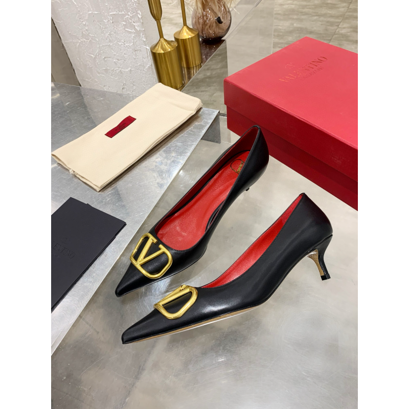 Valentino Vlogo Calfskin Pumps , Size 35-41